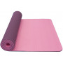 YATE Yoga Mat dvouvrstvá, materiál TPE  růžová/fialová