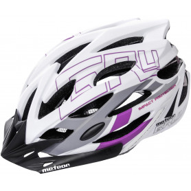 METEOR CYCLING HELMET Gruver L 58-61 cm white / gray