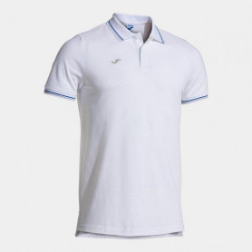Joma CONFORT CLASSIC SHORT SLEEVE POLO WHITE ROYAL 103815.207