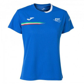 Joma T-SHIRT FED. TENNIS ITALY BLUE S/S WOMAN FIT901405702